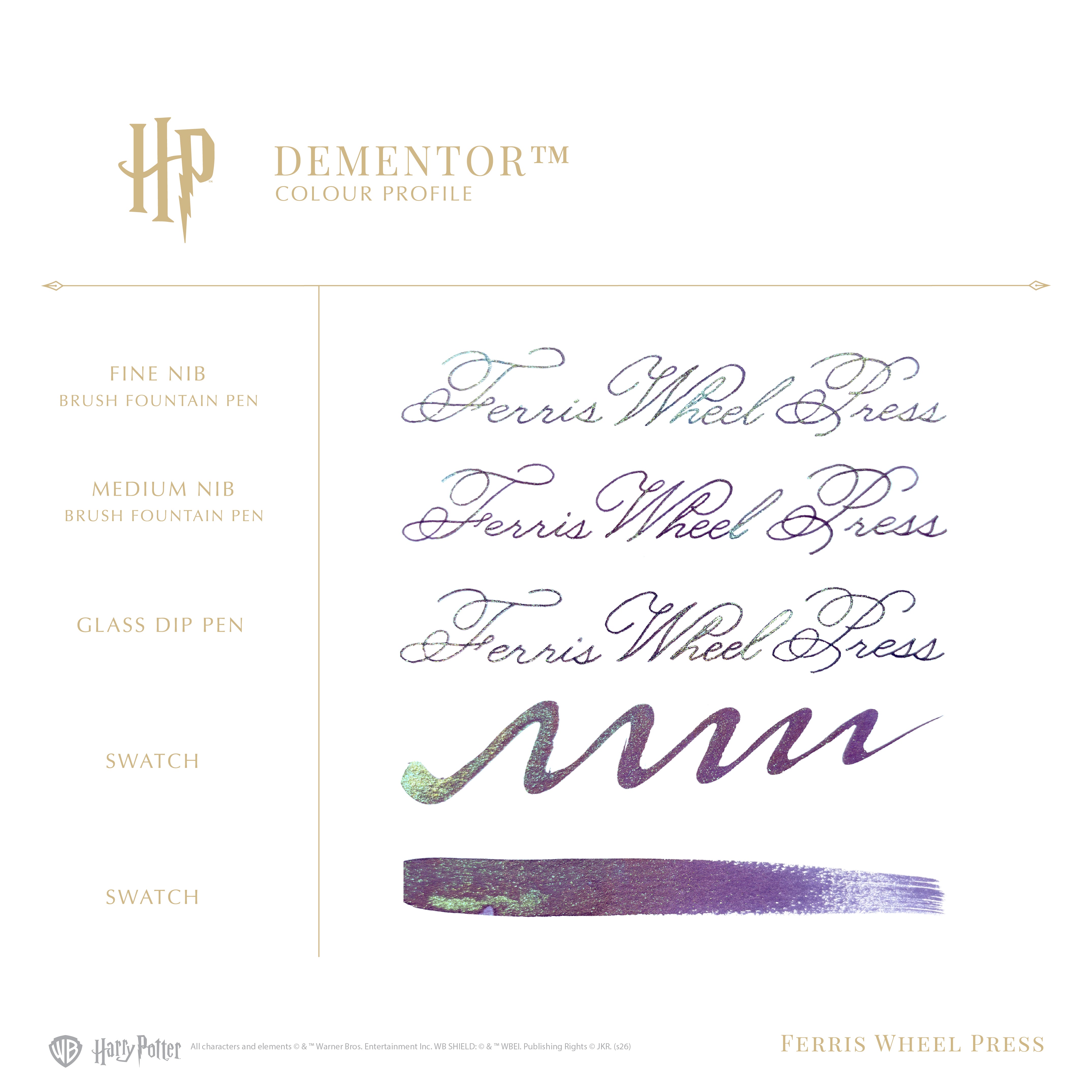 Warner Bros. | 25 Years of Magic - Patronus Anniversary Collection | Masque Pen & Ink Set | Dementor