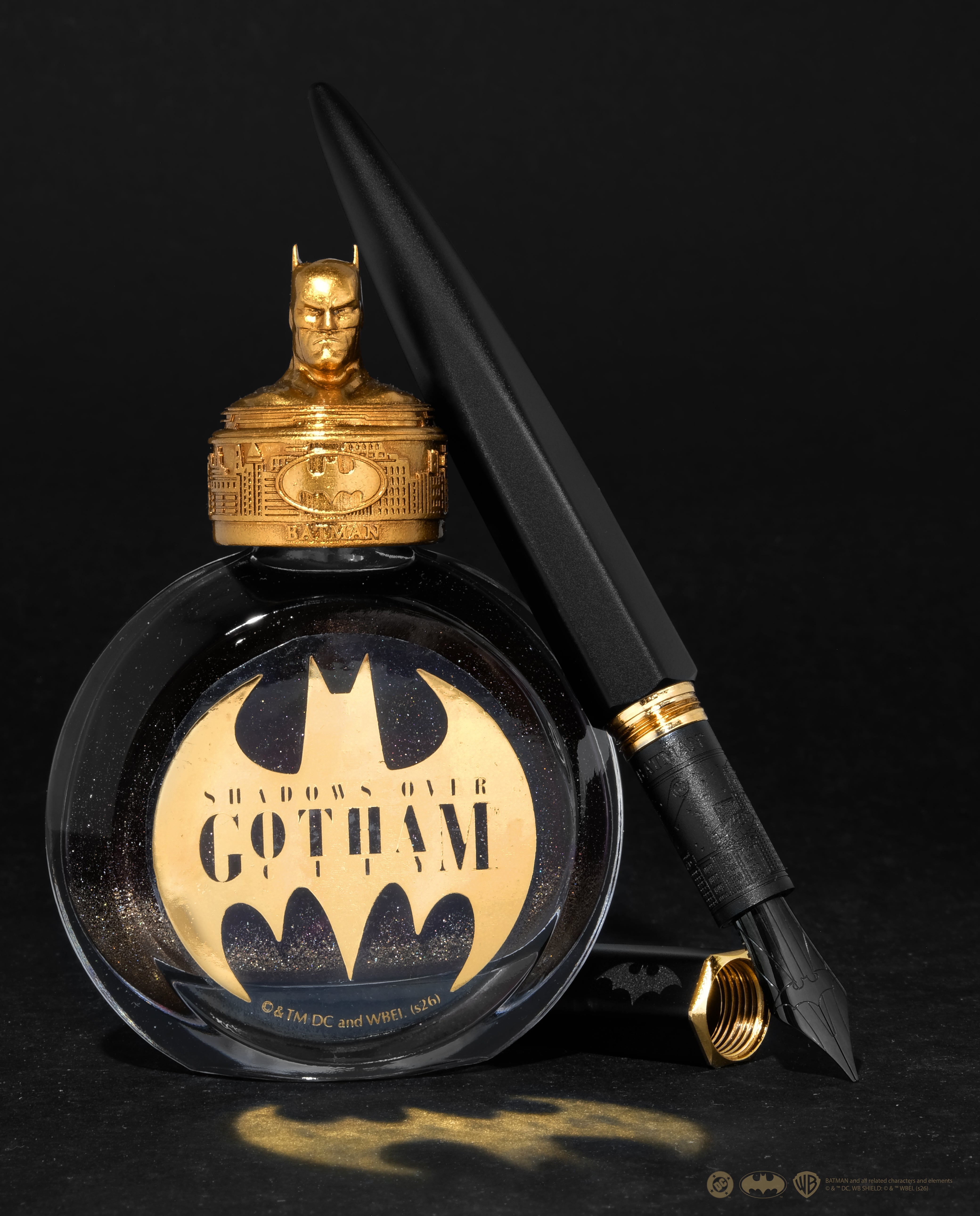 Shadows over Gotham City | Marquise Pen & Ink Set | Batman - Ferris Wheel Press