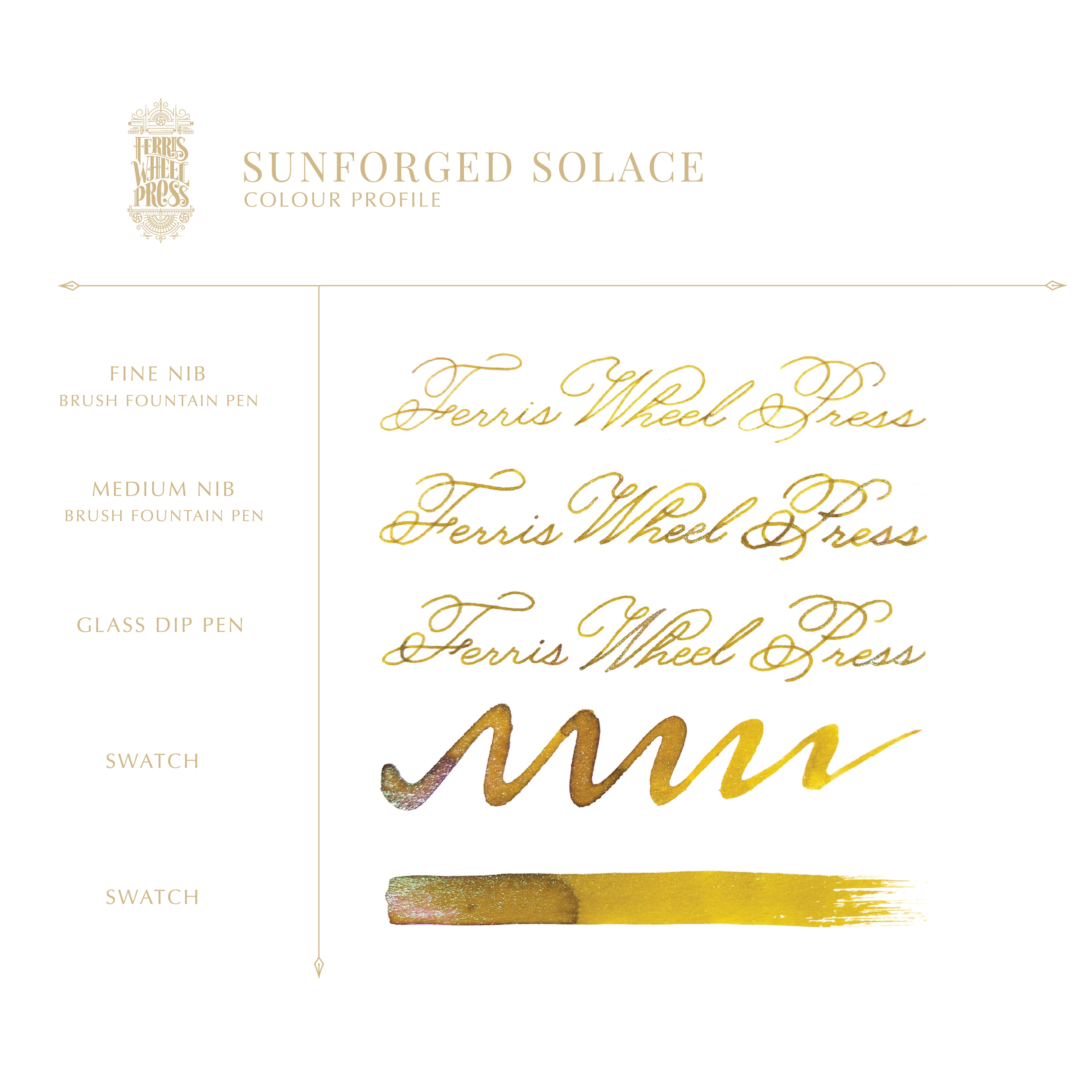 FerriTales | The Book of Knights Series | Sunforged Solace 85ml Ink - Ferris Wheel Press