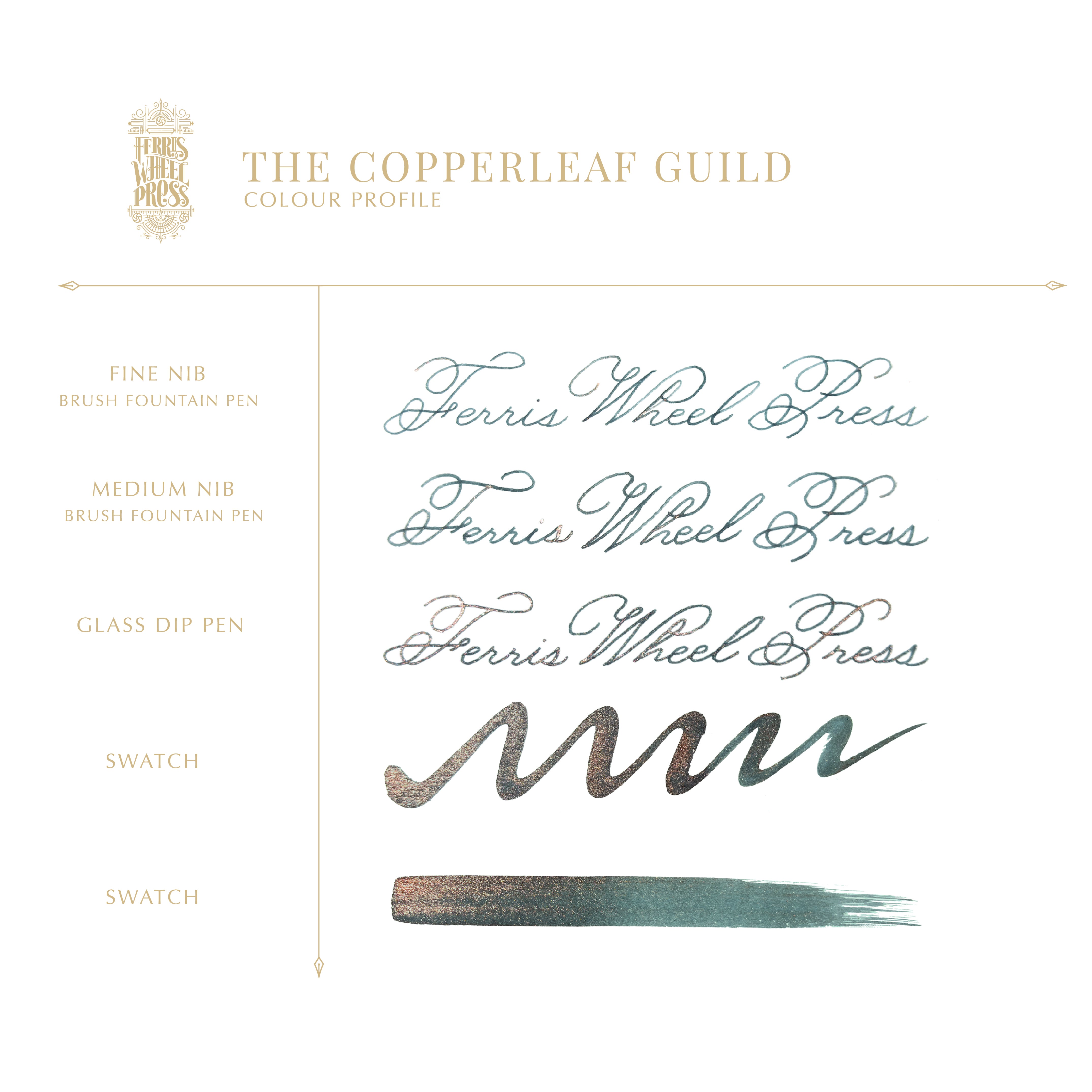 FerriTales | The Book of Knights Series | The Copperleaf Guild 85ml Ink - Ferris Wheel Press