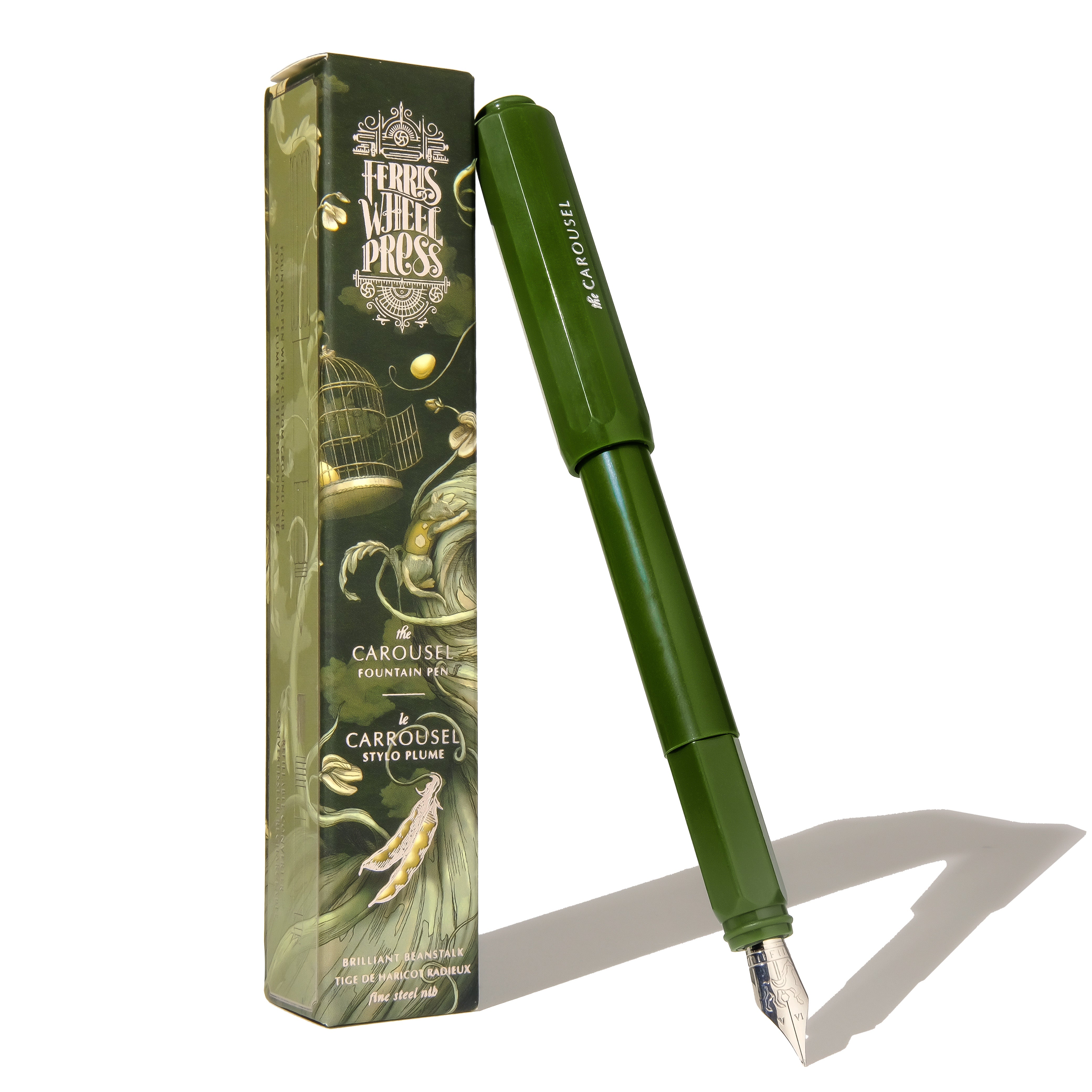Limited Edition - The Carousel Fountain Pen - Brilliant Beanstalk