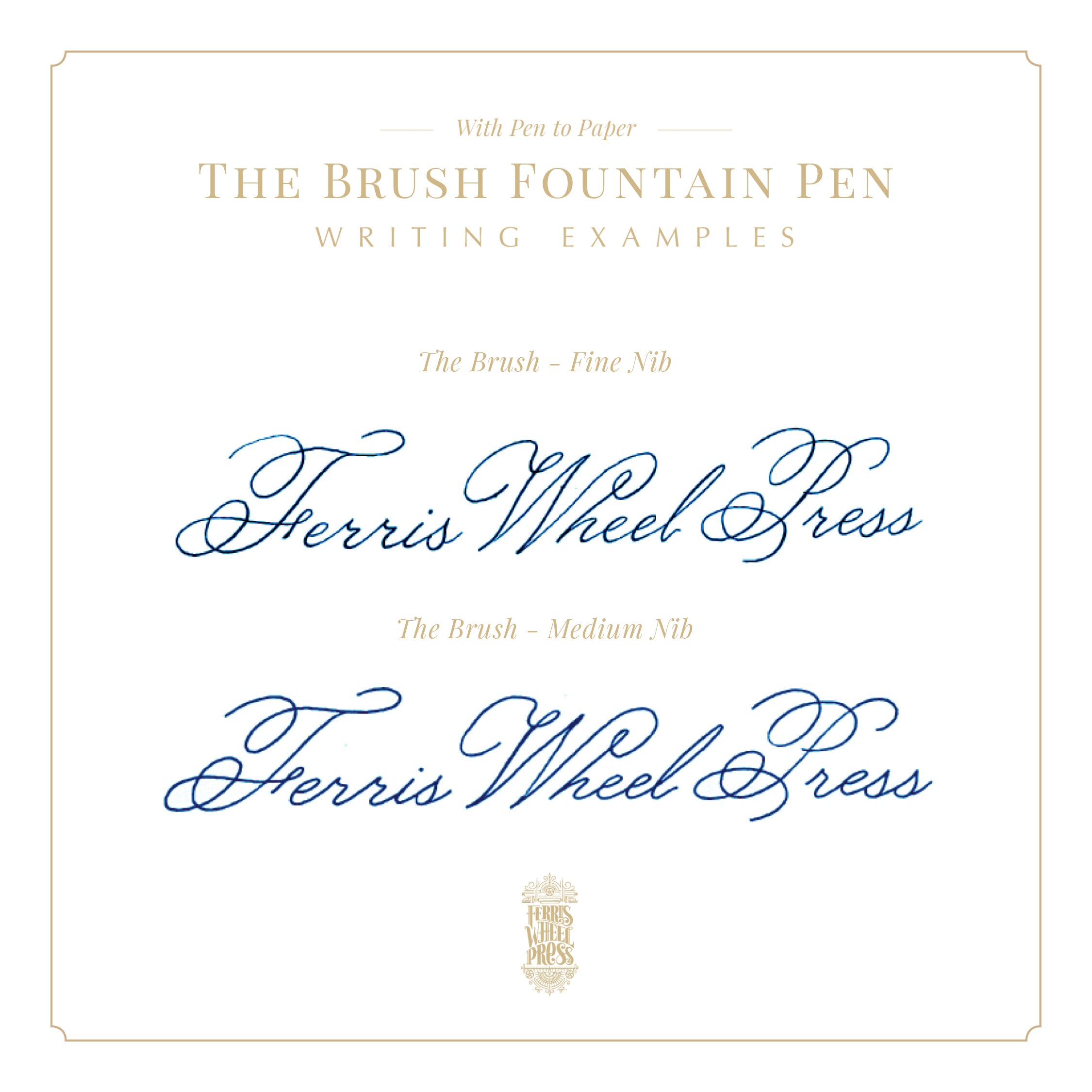 The Brush Fountain Pen | Gold Plated Nib - Red Carpet