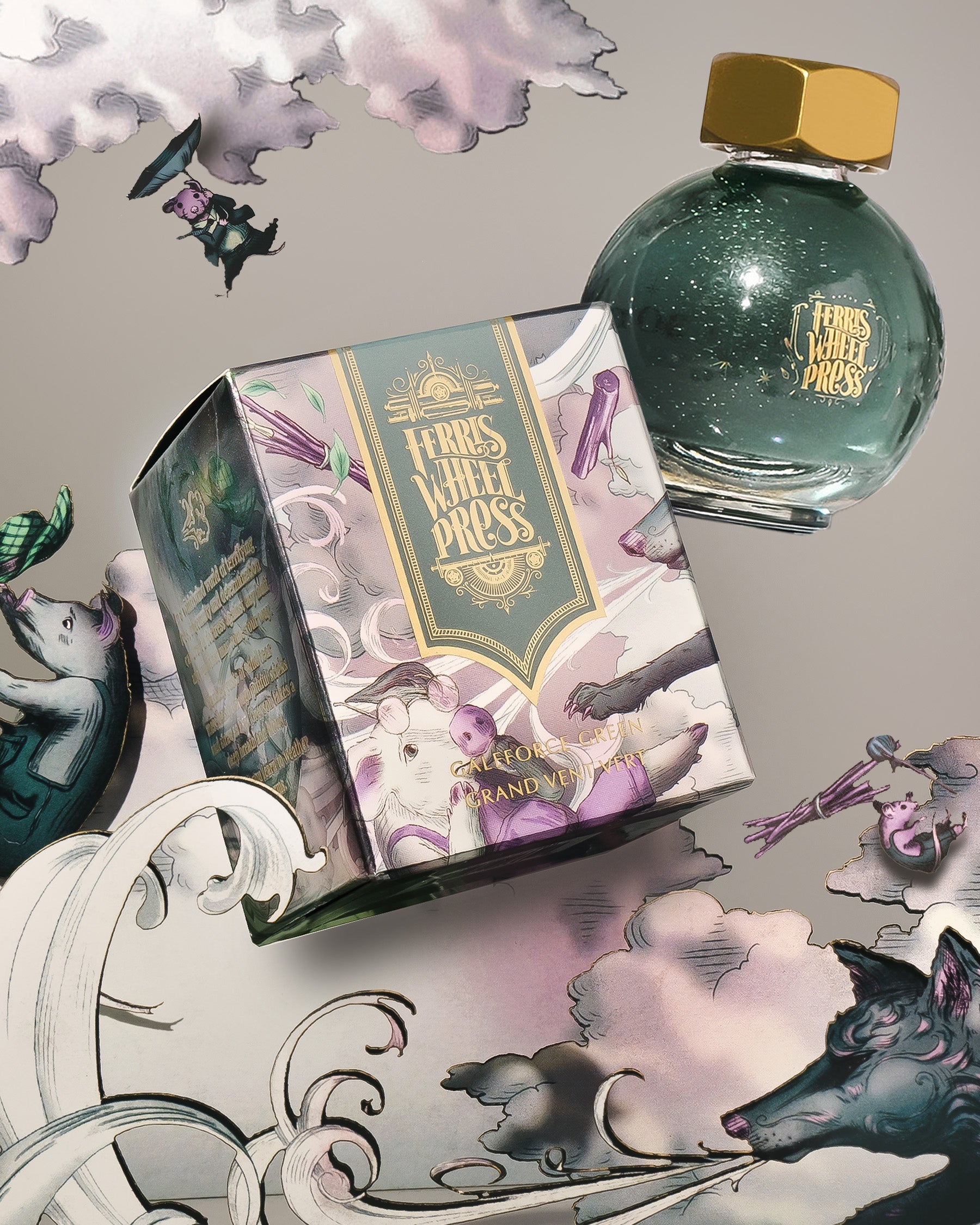 FerriTales | The Three Little Pigs | Galeforce Green 85ml Ink