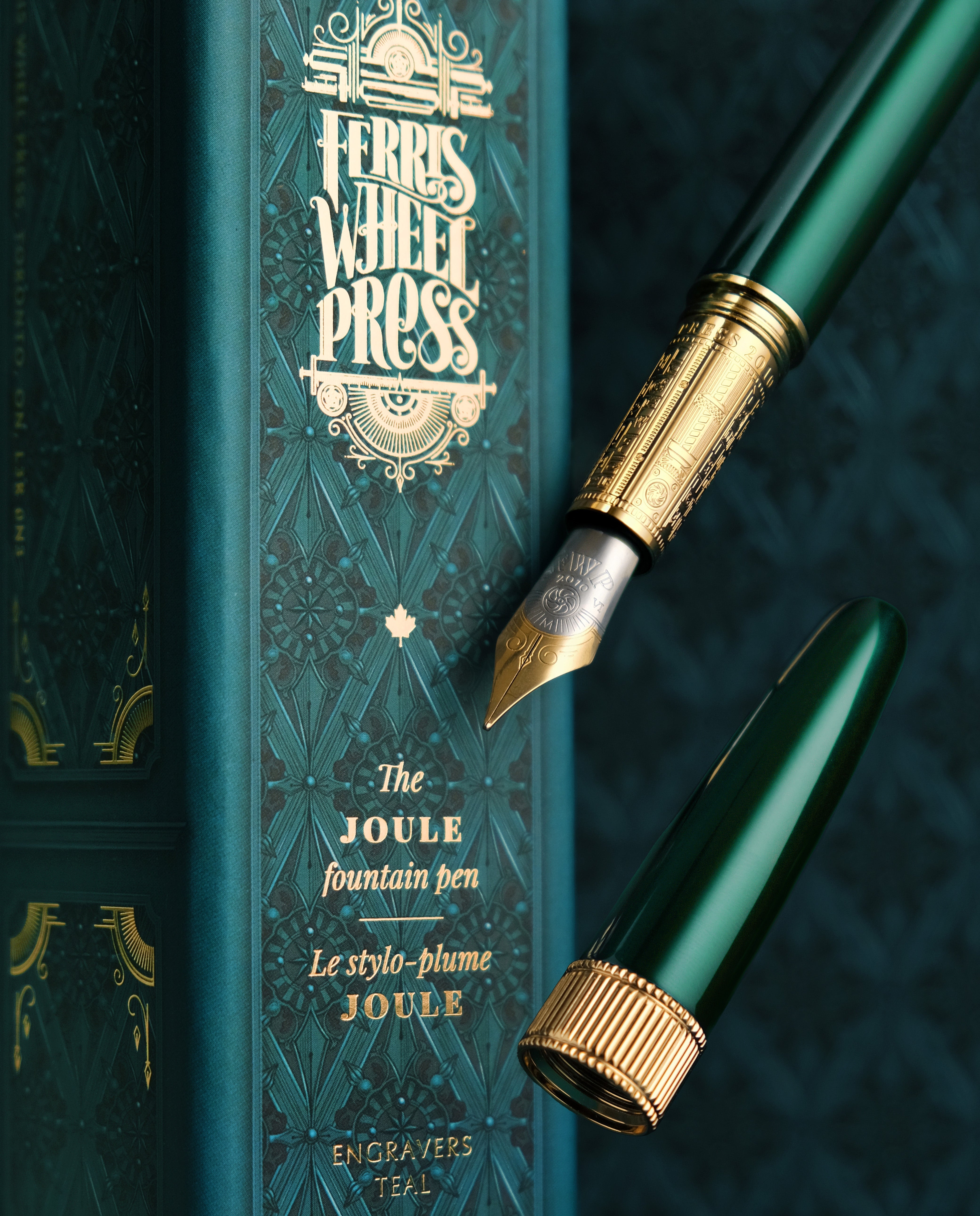 The Joule Fountain Pen Engravers Teal — Ferris Wheel Press
