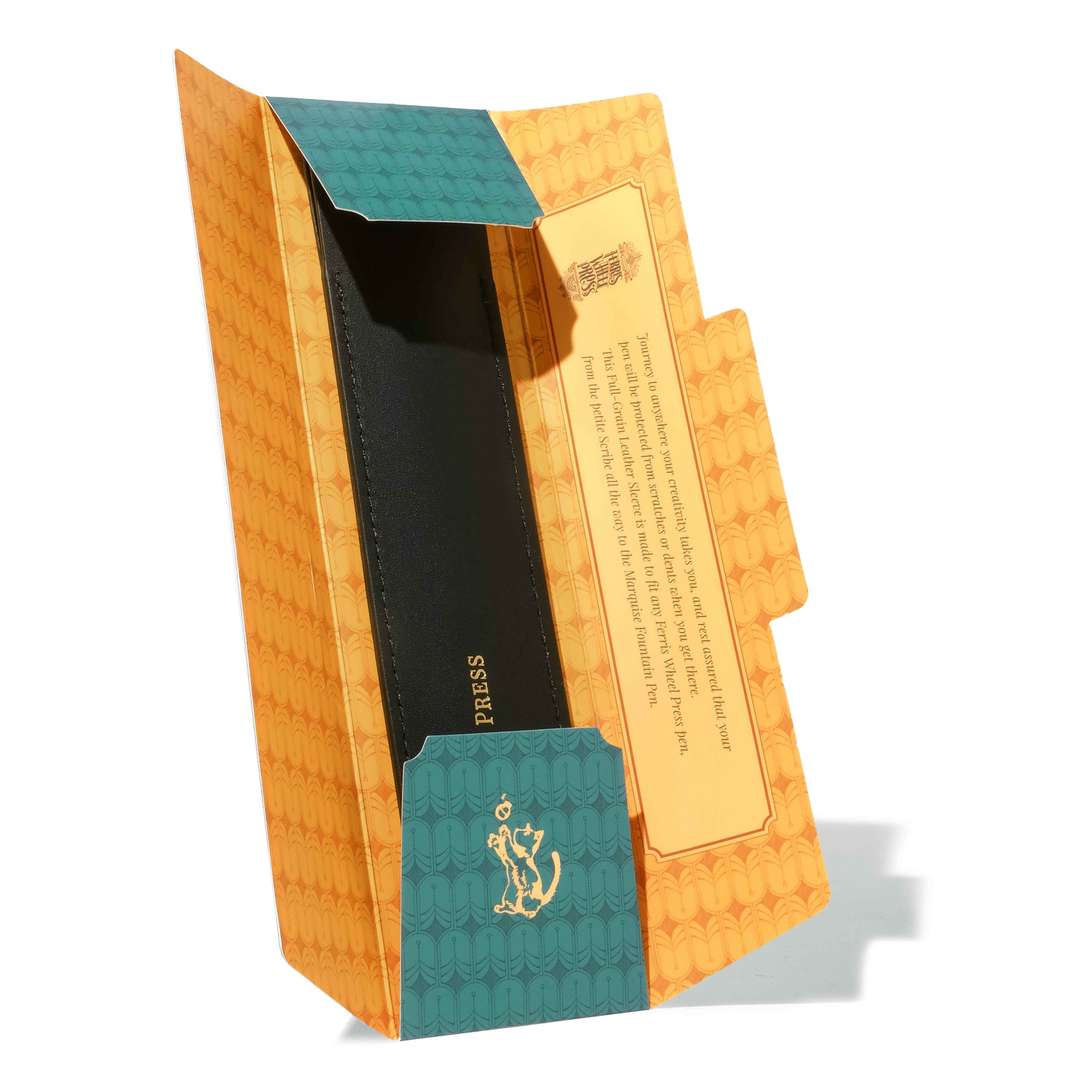 Full Grain Leather Pen Sleeve — Ferris Wheel Press