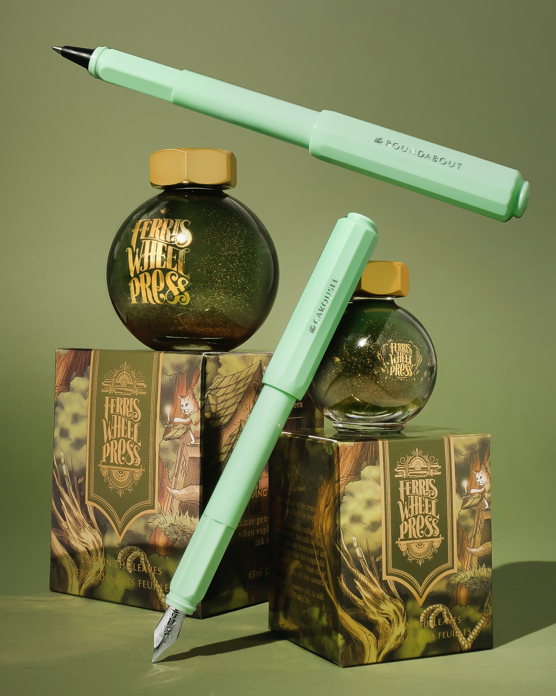 The Roundabout Rollerball Pen - Lost in the Leaves