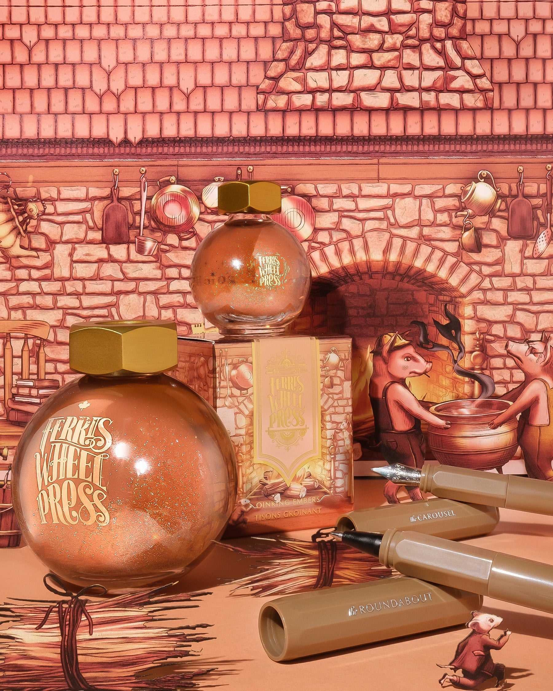 FerriTales | The Three Little Pigs | Oinking Embers 85ml Ink