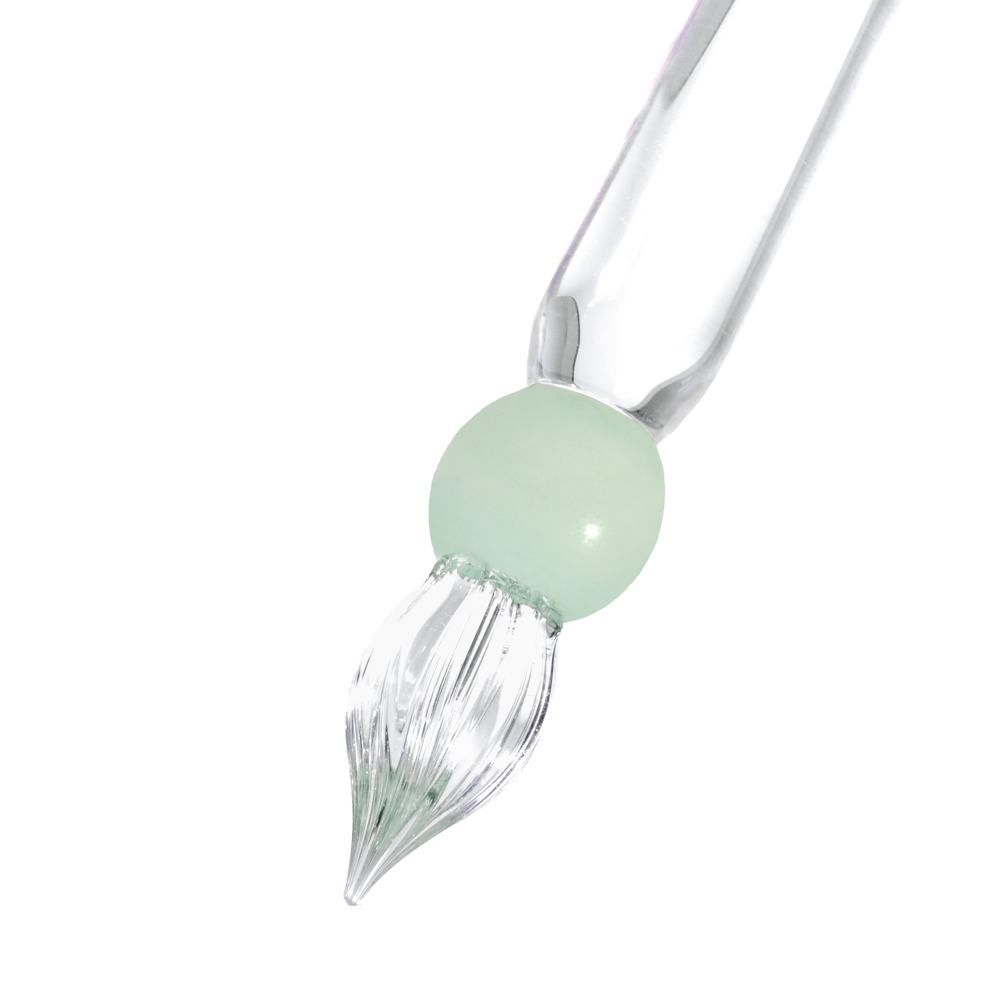The Gumdrop Glass Dip Pen - Pistachio Pearl