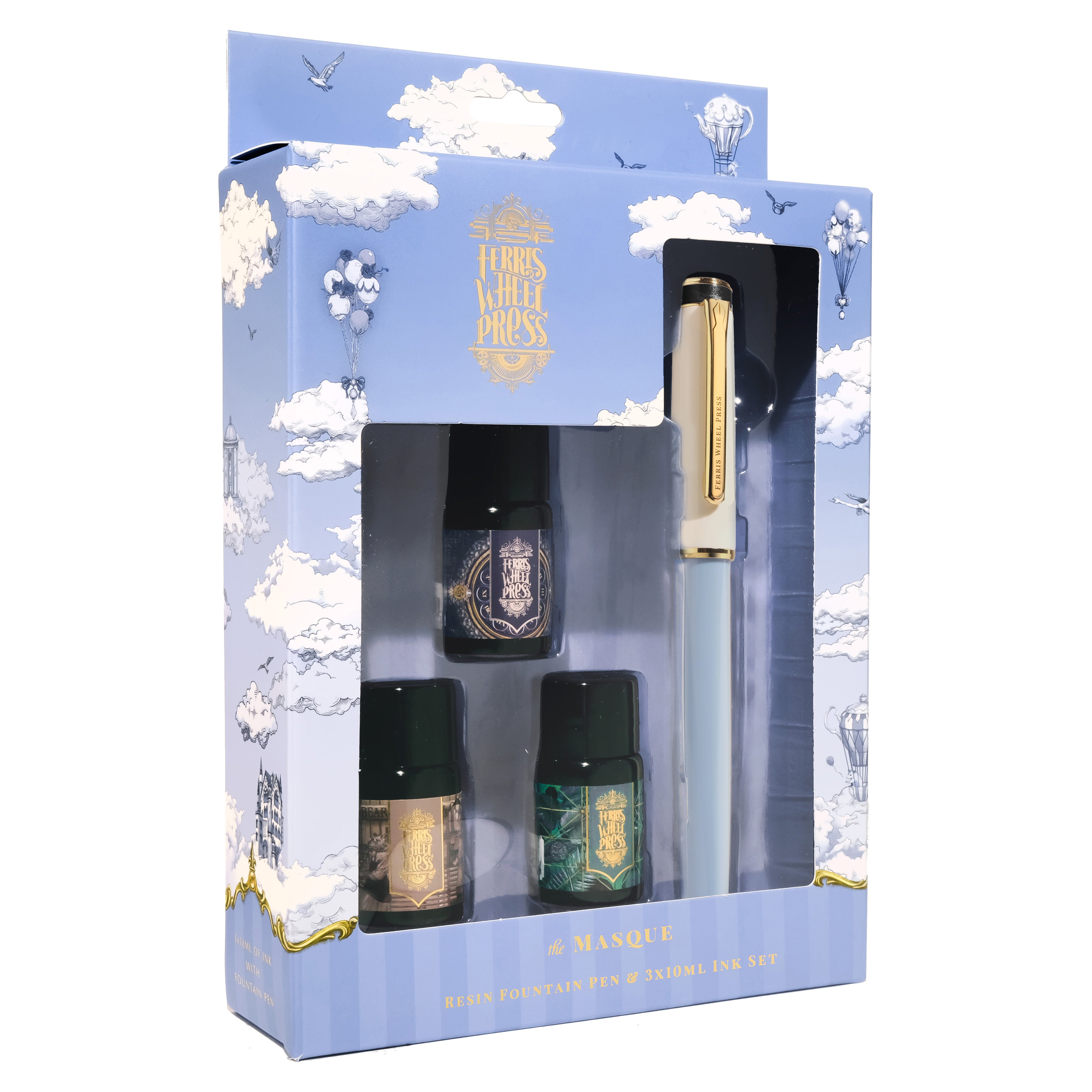 The Masque Resin Pen & Ink Set - Blue