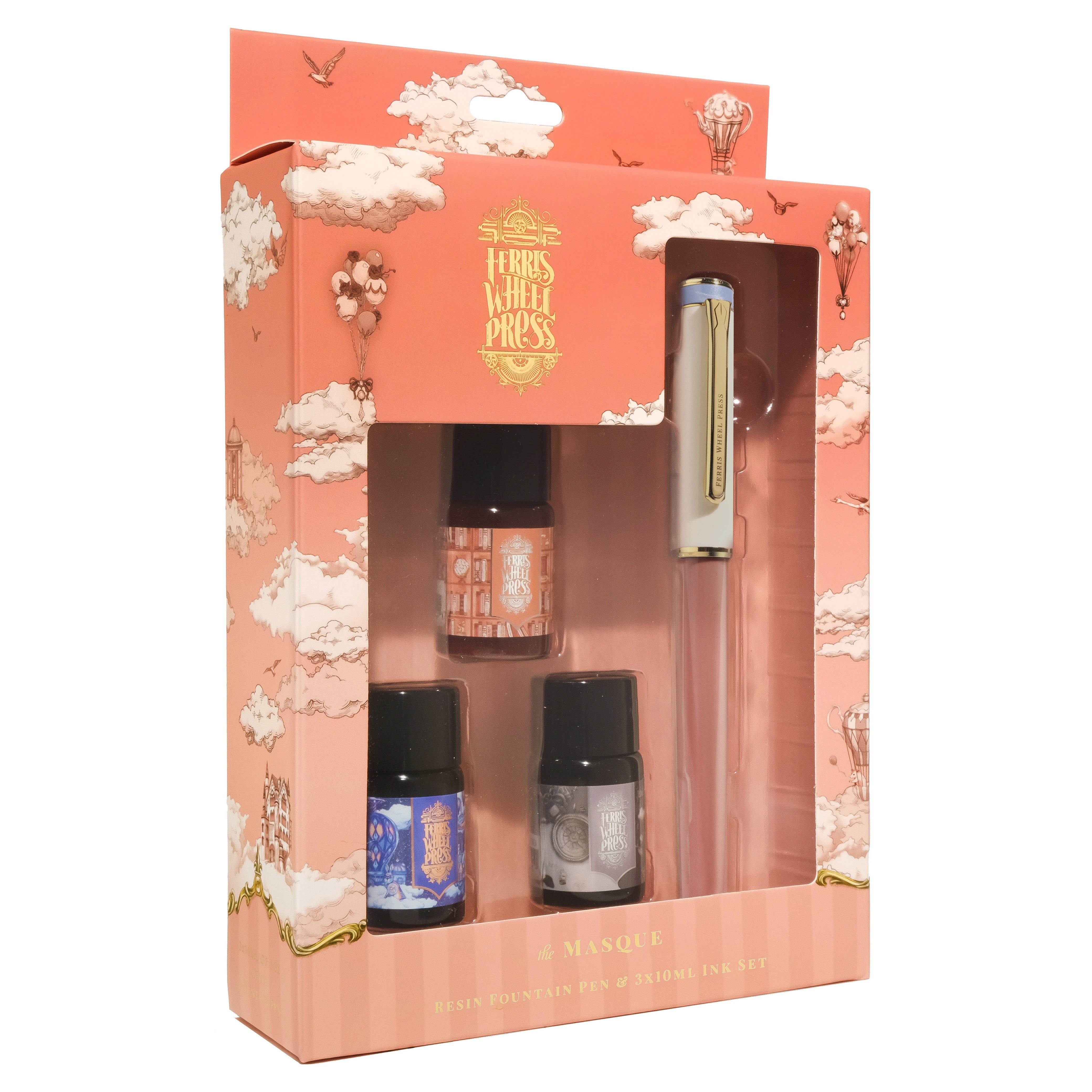 The Masque Resin Pen & Ink Set - Coral