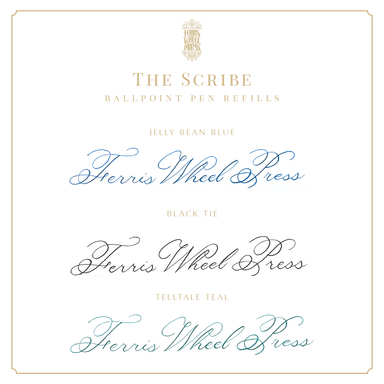 The Scribe Ballpoint Pen - Forget Me Not - Ferris Wheel Press EU