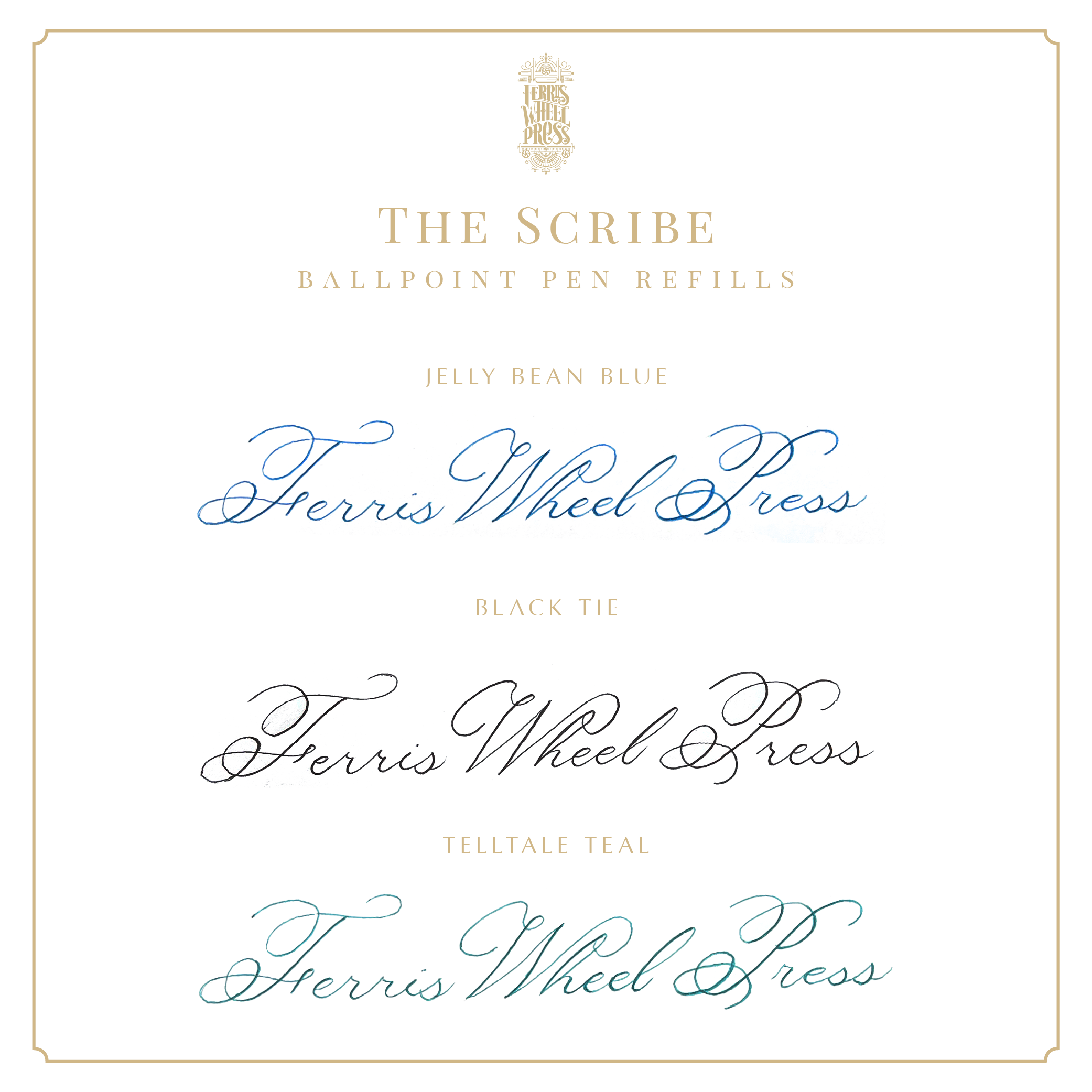 The Scribe Ballpoint Pen - Red Carpet - Ferris Wheel Press EU