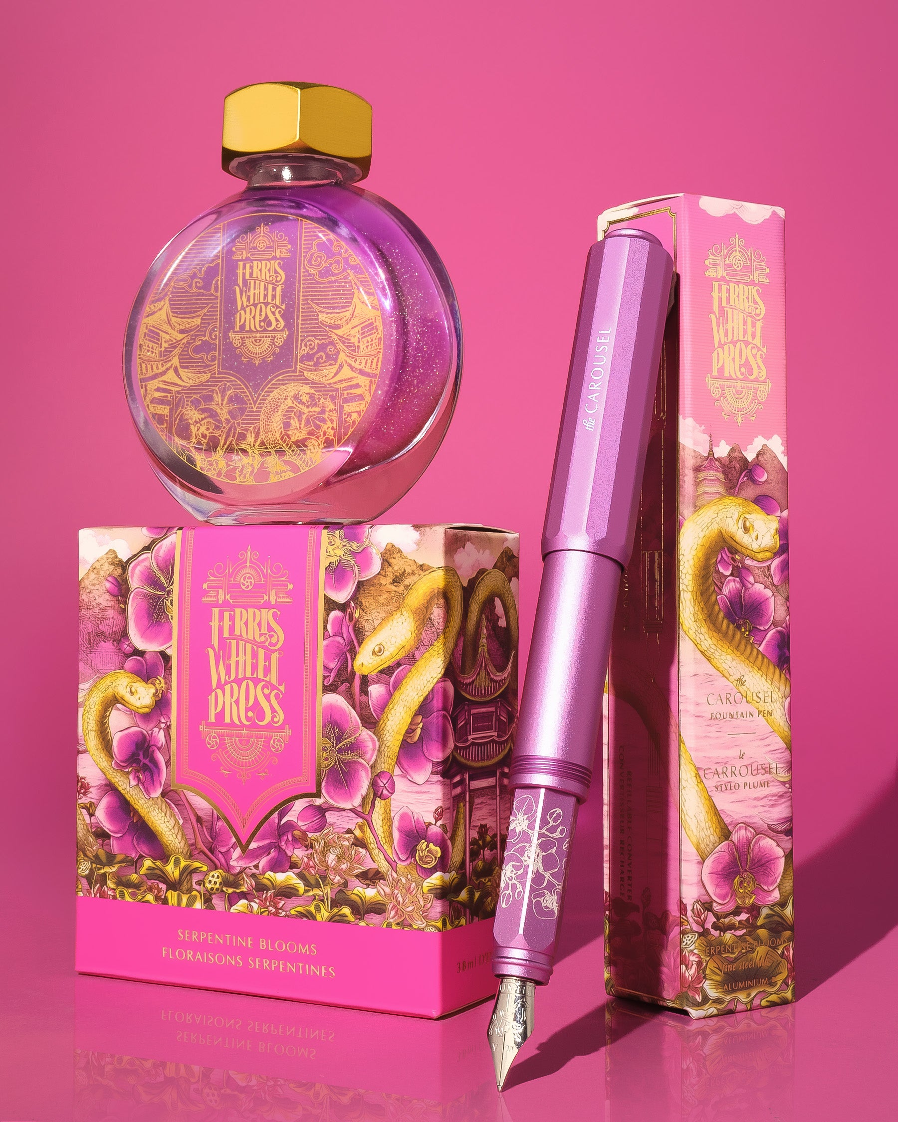 Curious Collaboration | Year of the Snake Special Edition with Fête Chinoise- Serpentine Blooms Ink