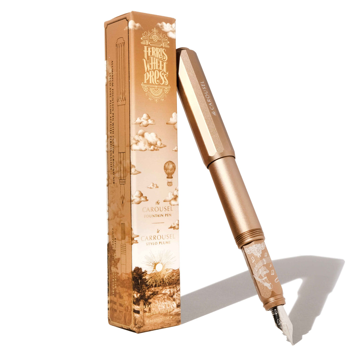 Aluminum Carousel Fountain Pen - Terracotta Canyon — Ferris Wheel