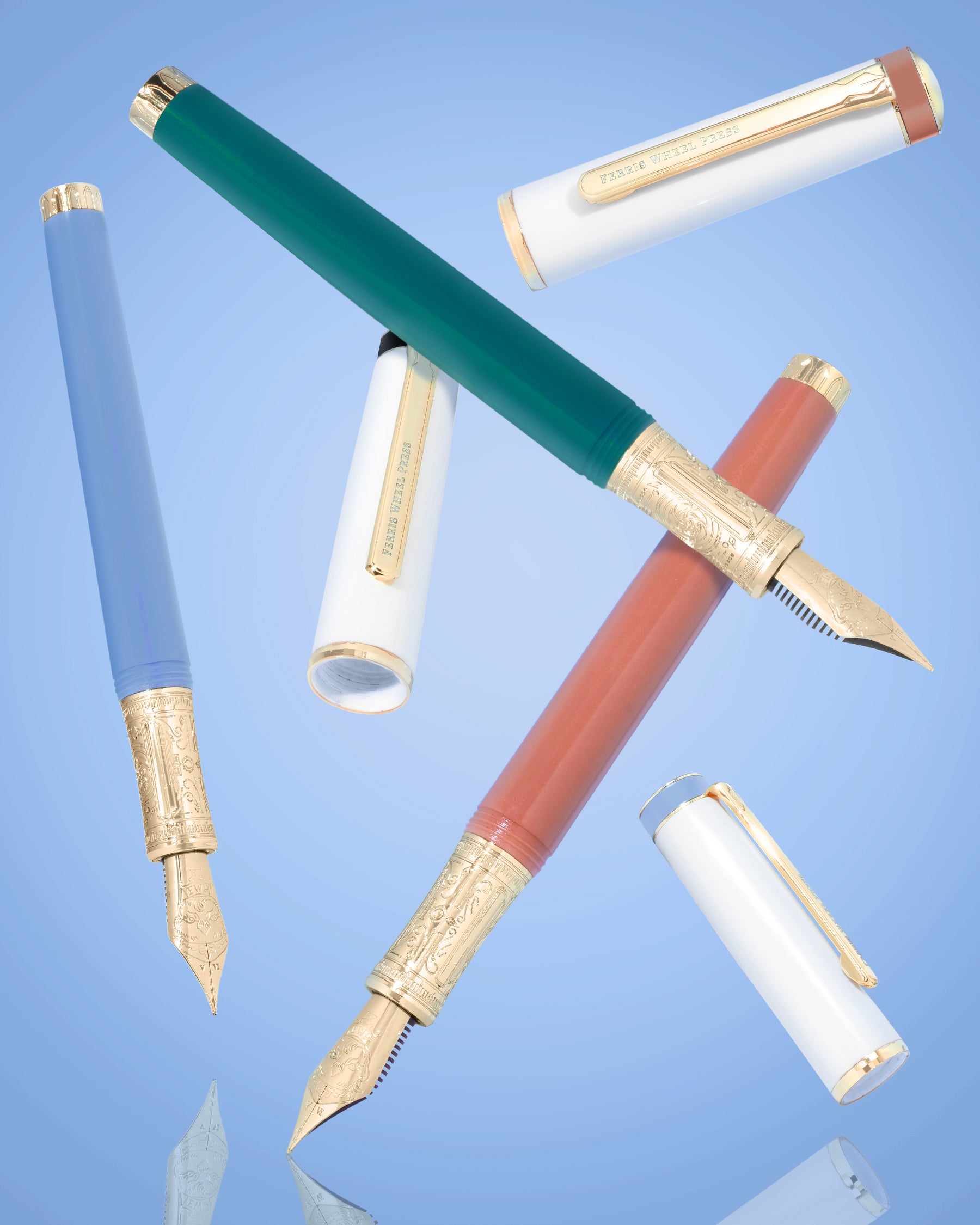 The Masque Pen & Ink Set - Teal