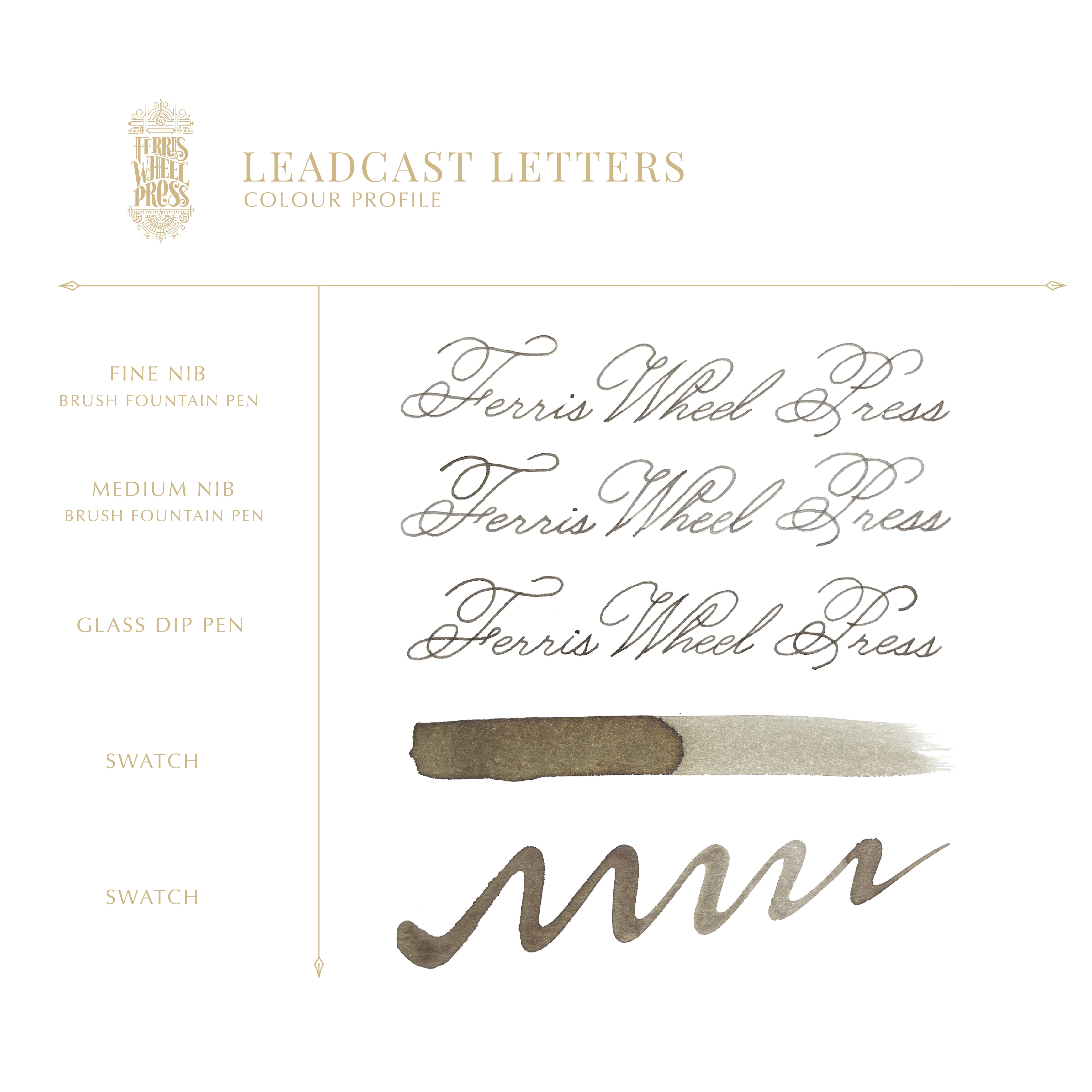 Everyday Collection | Leadcast Letters 10ml Ink