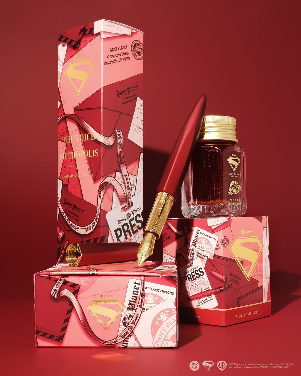 Warner Bros. | Superman | Pen and Ink Set | The Voice of Metropolis