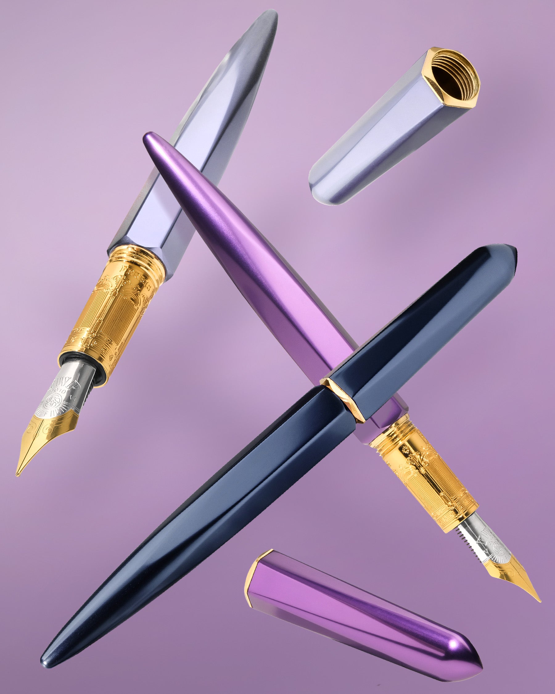 The Marquise Fountain Pen - Aubergine