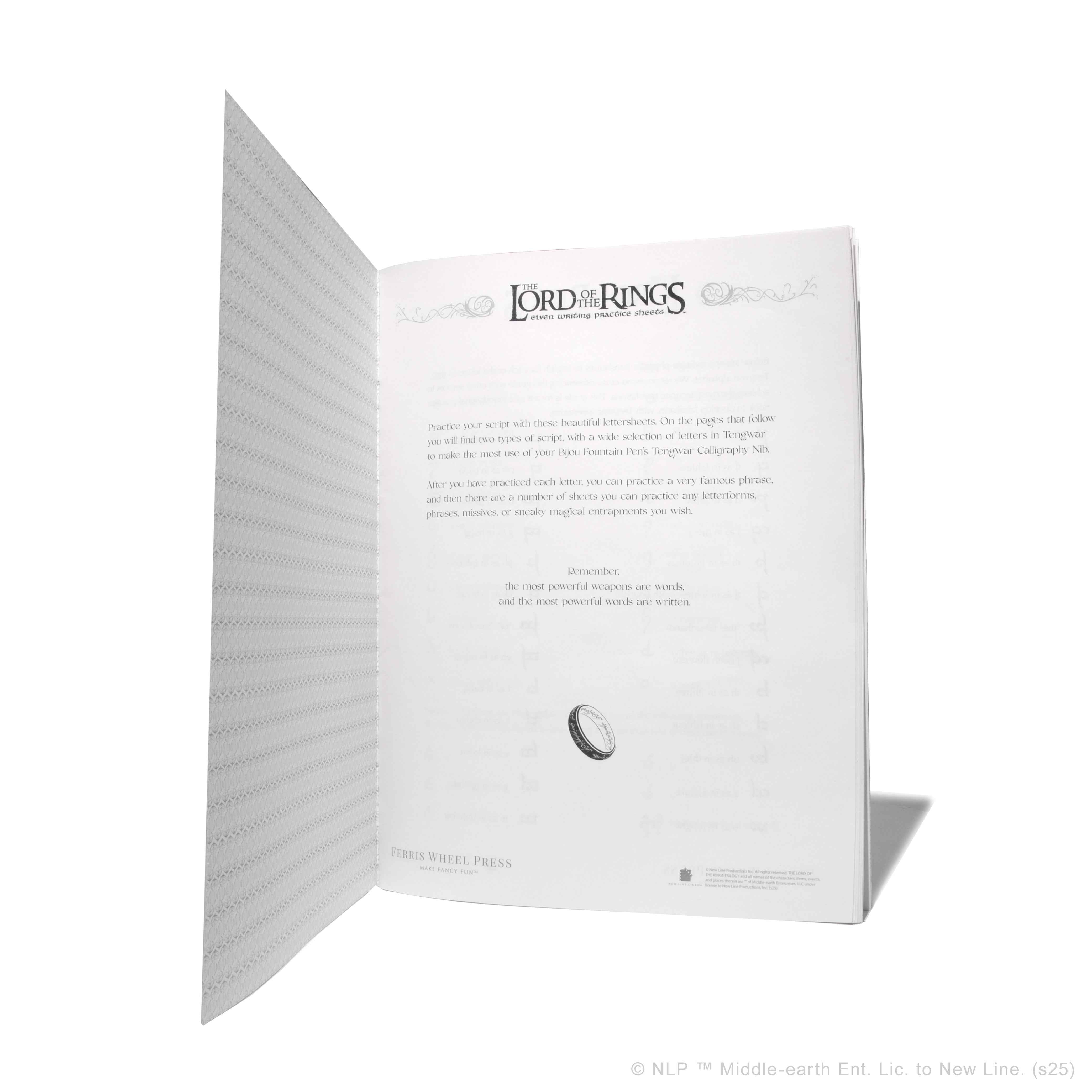 The Lord of the Rings Lettering Booklet (Physical)