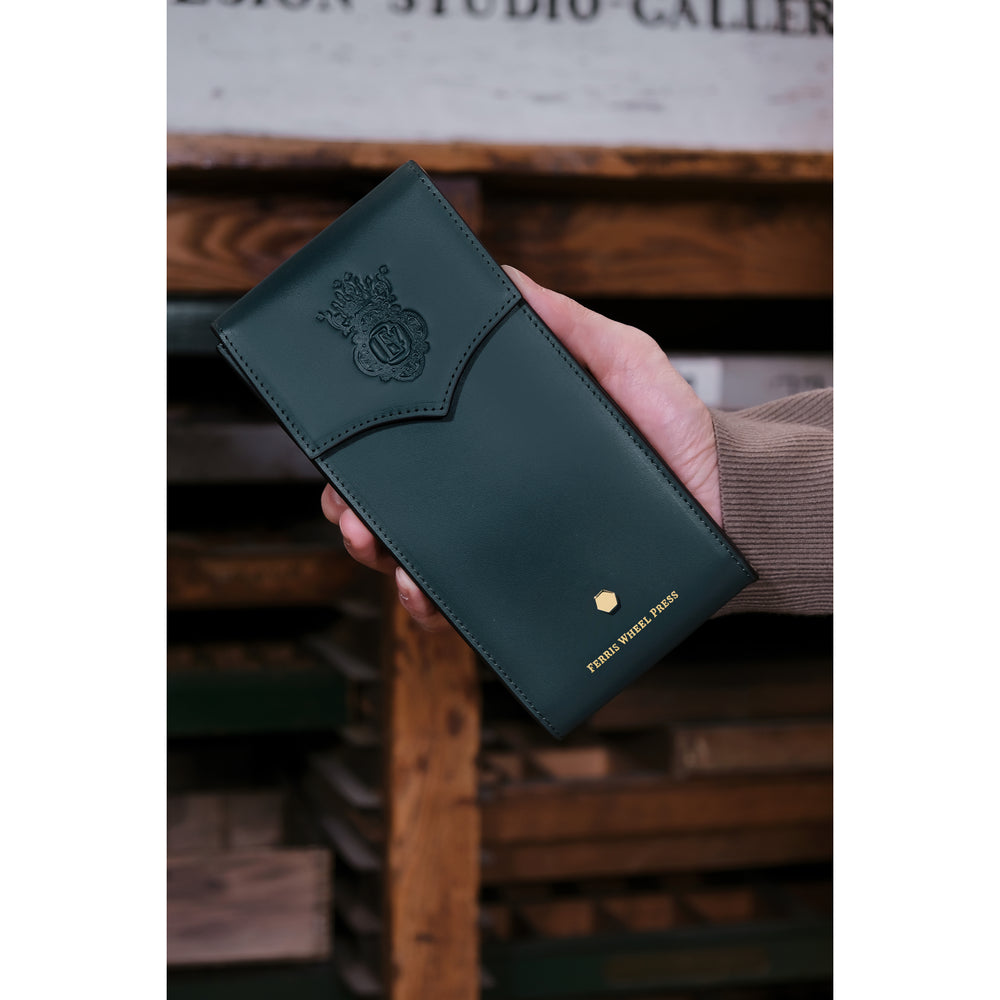 Leather Stationery Collection - The Pendant Purse / Deep Teal