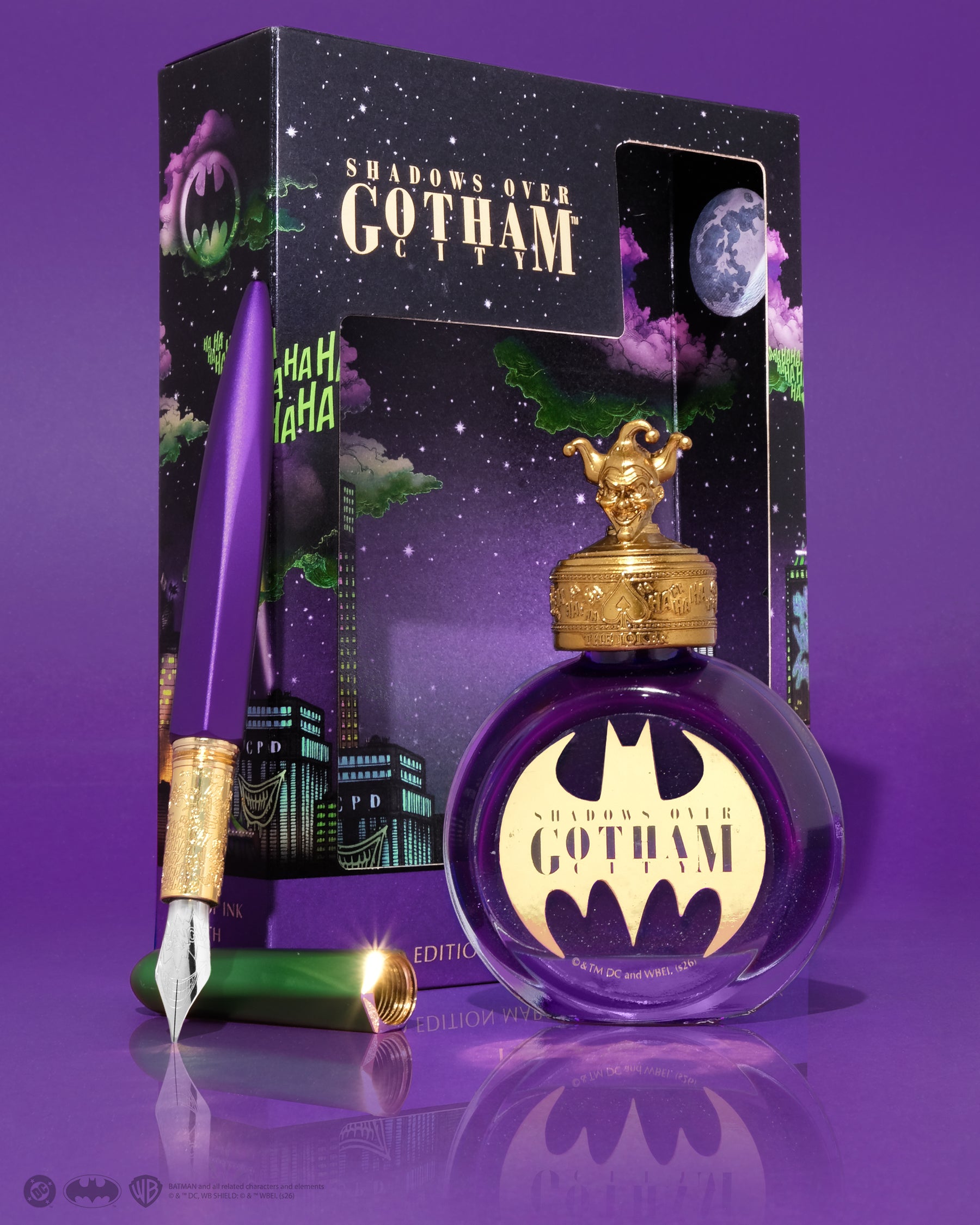 Warner Bros. | Shadows over Gotham City | Marquise Pen & Ink Set | Joker