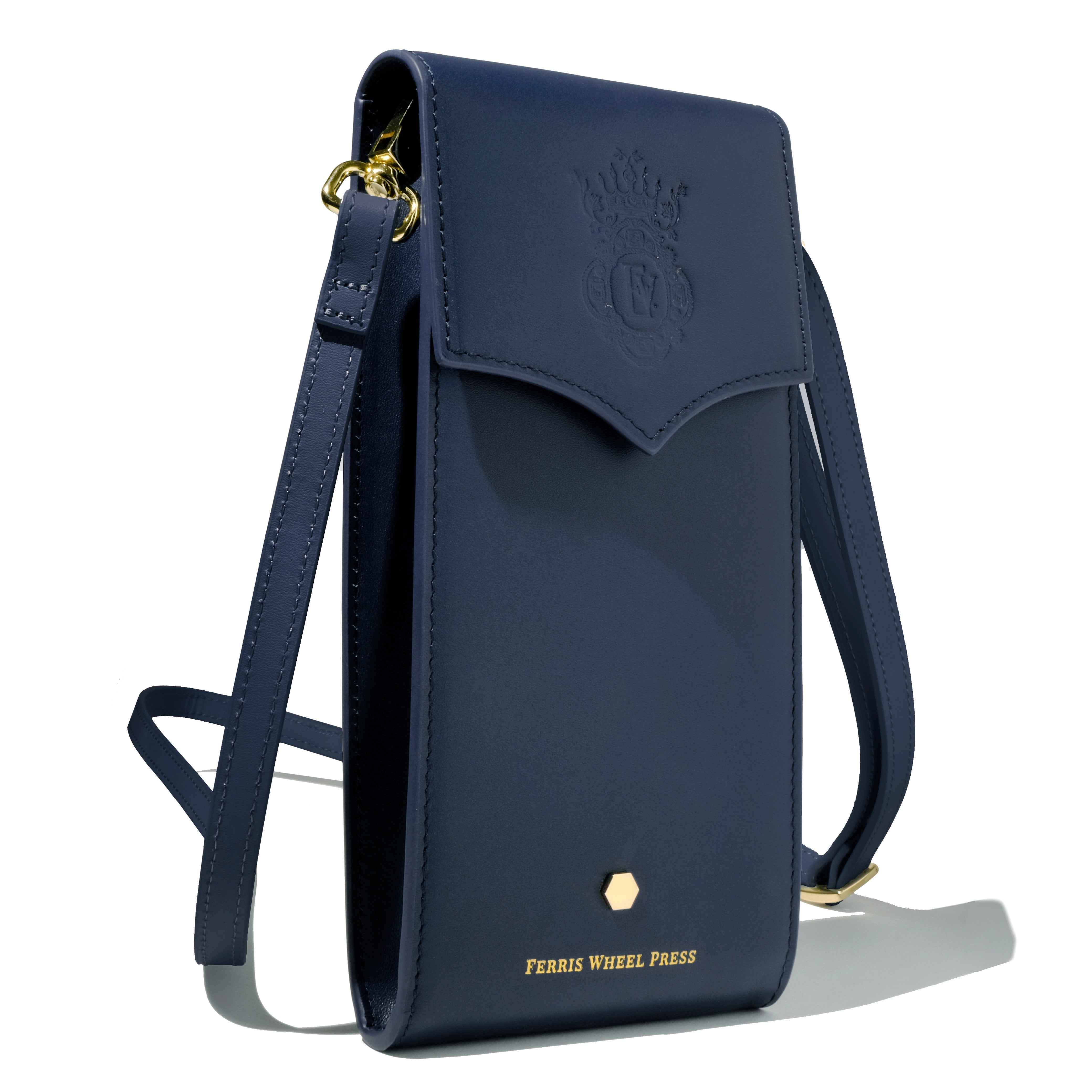 エンダースキーマ Hanging Purse(NAVY) Leather Stationery Collection - The Pendant Purse / Navy — Ferris