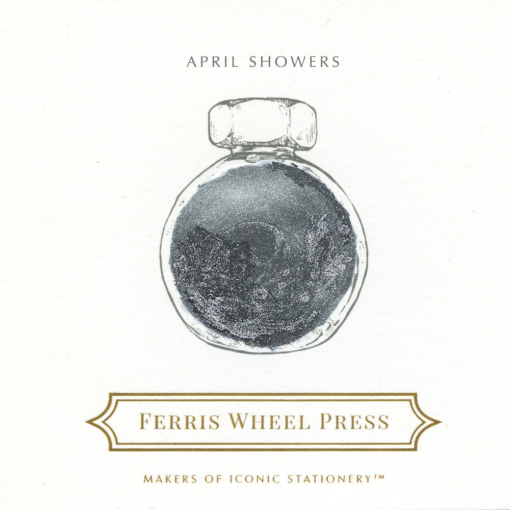 Ferris Wheel Press Fountain Pen Ink - April Showers, 38 ml
