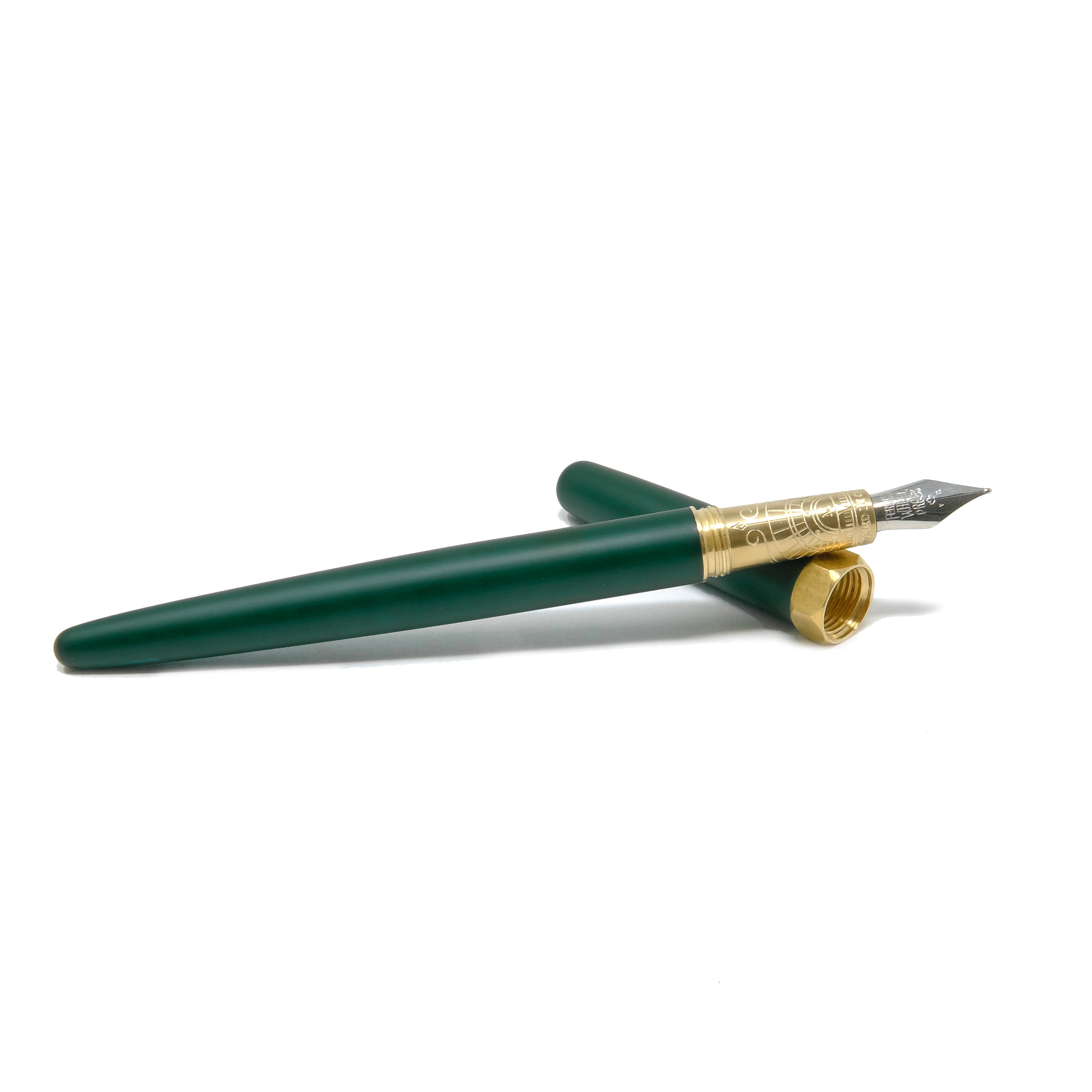 The Brush Fountain Pen Satin - Lord Evergreen