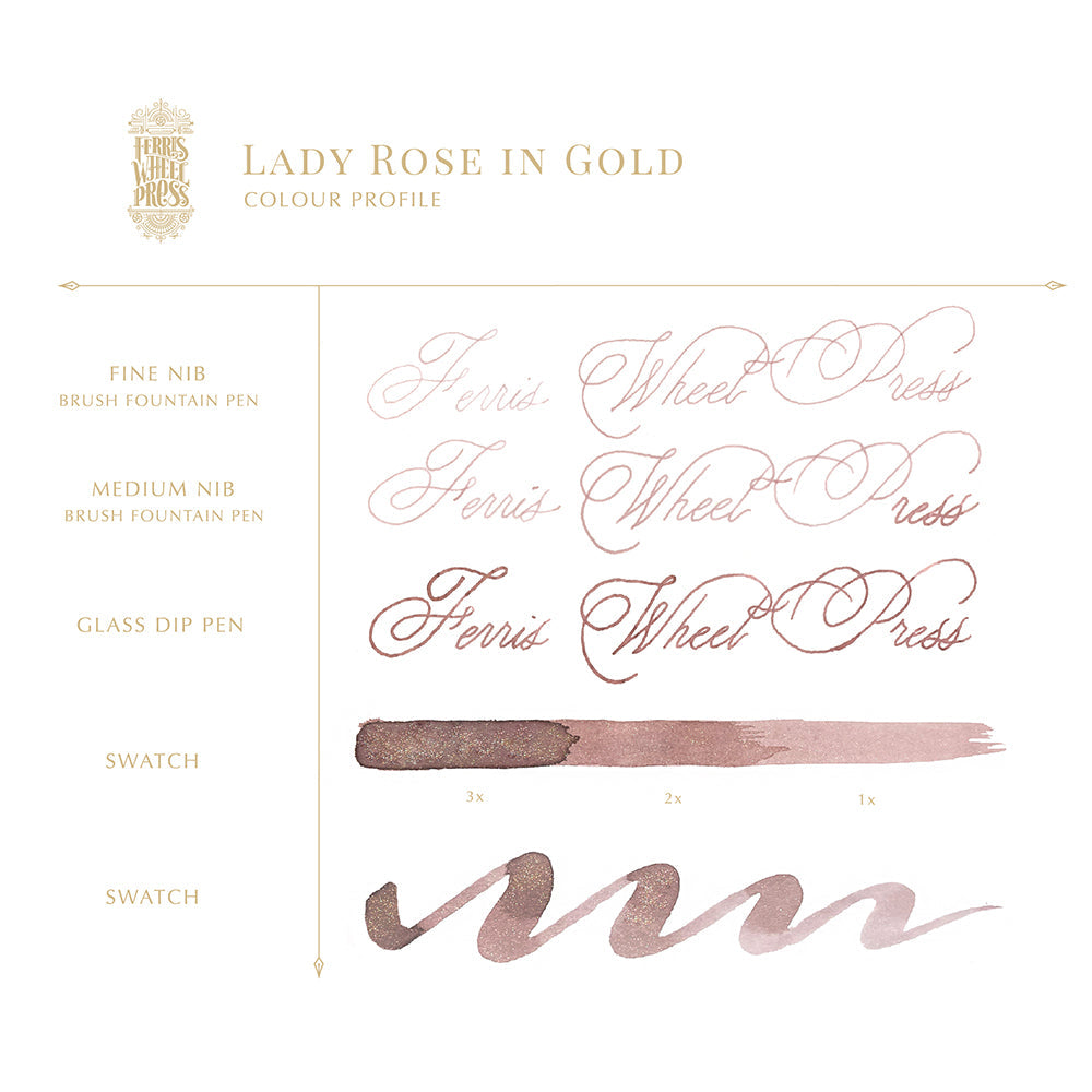 Limited Edition 2021 | Lady Rose in Gold - Ferris Wheel Press